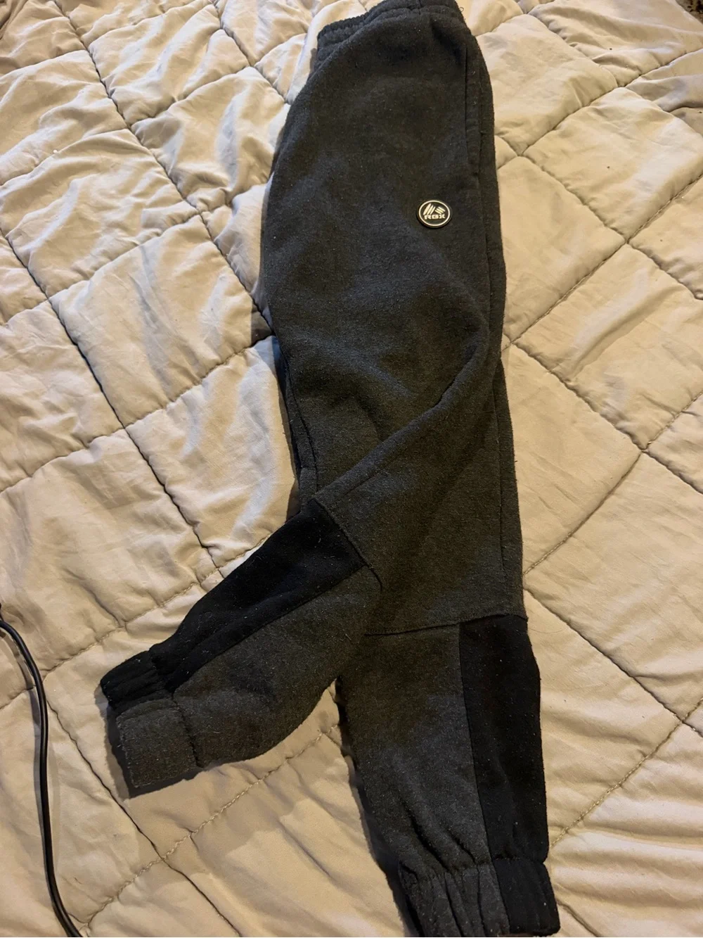 RBX Charcoal Gray Kids Sweatpants with Logo Patch
